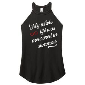 Cousins Beach Forever My Whole Life Was Measured In Summers Women's Perfect Tri Rocker Tank