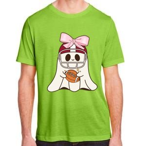 Coquette Bow Funny Ghost Spooky Season Halloween Football Gift Adult ChromaSoft Performance T-Shirt