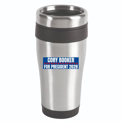 Cory Booker For President 2028, Cool Cory Booker 2028 16oz Travel Tumbler