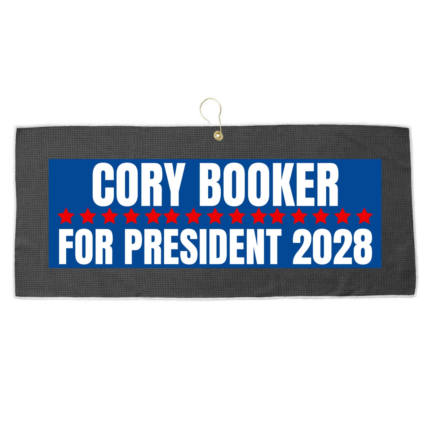 Cory Booker For President 2028, Cool Cory Booker 2028 Large Microfiber Waffle Golf Towel