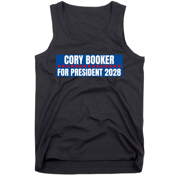 Cory Booker For President 2028, Cool Cory Booker 2028 Tank Top