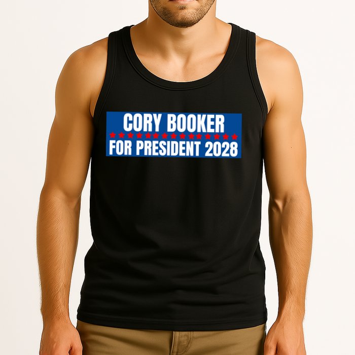 Cory Booker For President 2028, Cool Cory Booker 2028 Tank Top