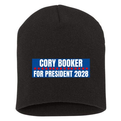 Cory Booker For President 2028, Cool Cory Booker 2028 Short Acrylic Beanie