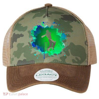 Cricket Batsman For Cricketer Cricket Legacy Tie Dye Trucker Hat