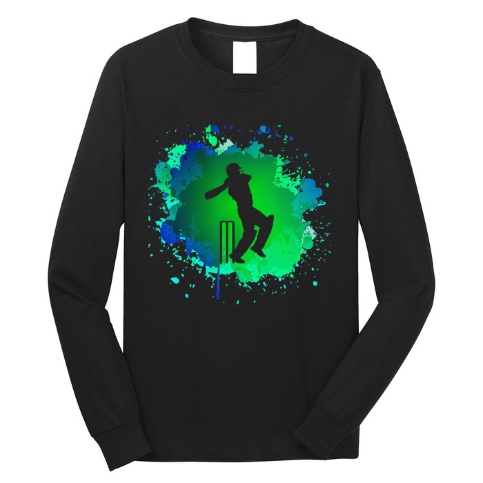 Cricket Batsman For Cricketer Cricket Long Sleeve Shirt