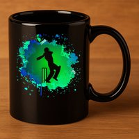 Cricket Batsman For Cricketer Cricket 11oz C Handle Ceramic Mug