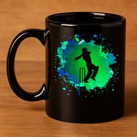 Cricket Batsman For Cricketer Cricket 11oz C Handle Ceramic Mug