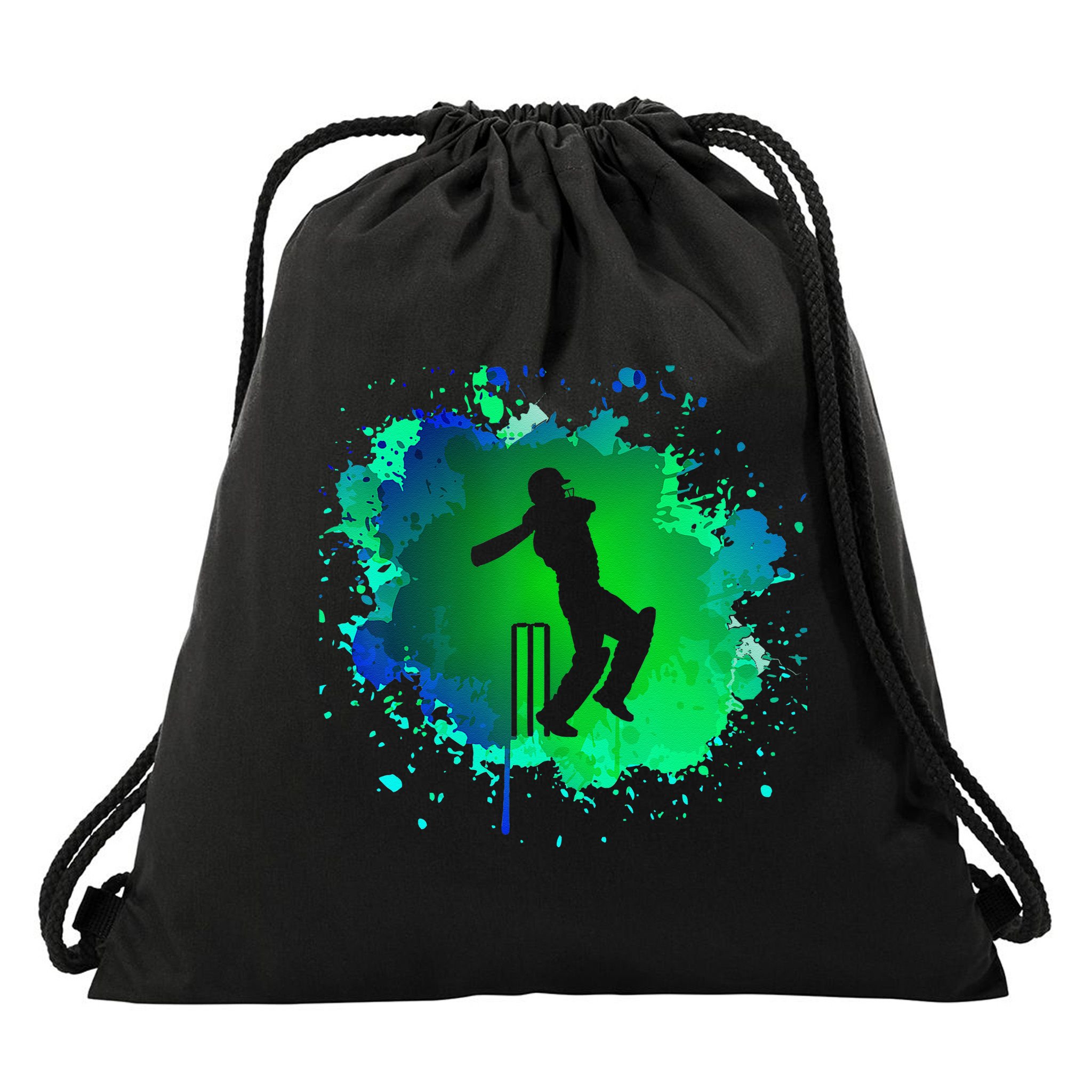 Cricket Batsman For Cricketer Cricket Drawstring Bag