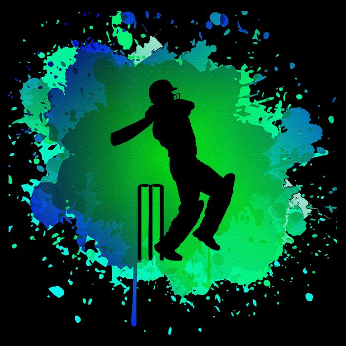 Cricket Batsman For Cricketer Cricket Drawstring Bag