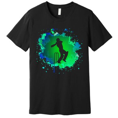 Cricket Batsman For Cricketer Cricket Premium T-Shirt