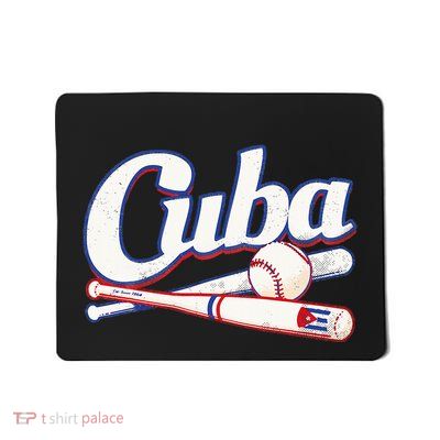 Cuba Baseball Fan Cuban Flag Sport Team Distressed Mousepad