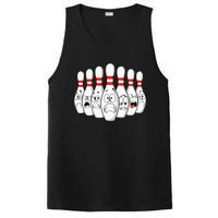 Cartoon Bowling Funny Scared Bowling Pins PosiCharge Competitor Tank