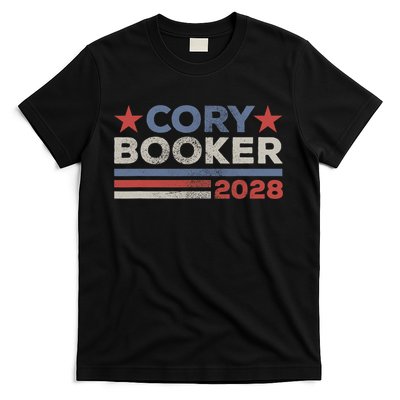 Cory Booker For President 2028 Retro Cory Booker 2028  T-Shirt