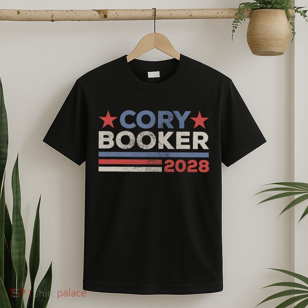 Cory Booker For President 2028 Retro Cory Booker 2028  T-Shirt