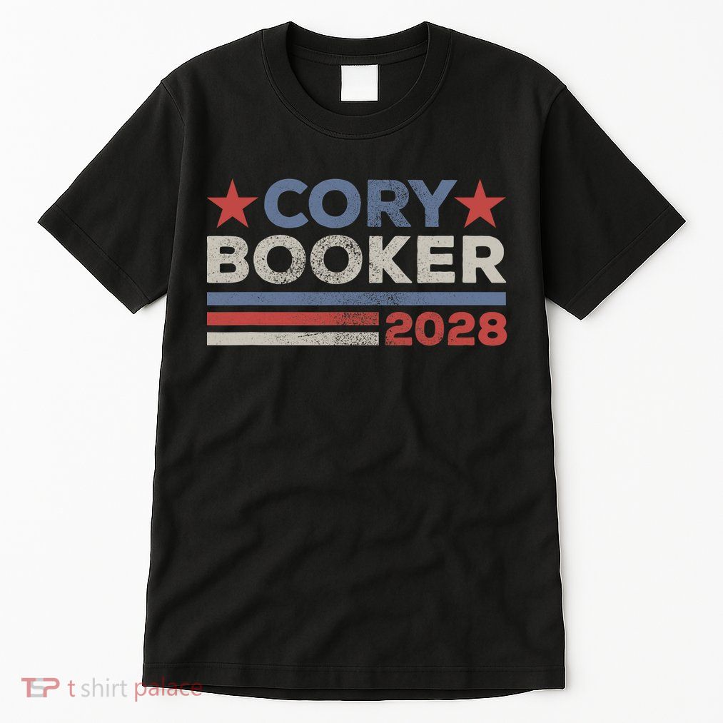 Cory Booker For President 2028 Retro Cory Booker 2028  Tall T-Shirt