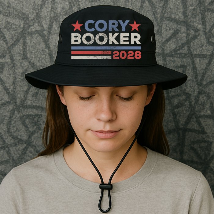 Cory Booker For President 2028 Retro Cory Booker 2028  Bucket Hat