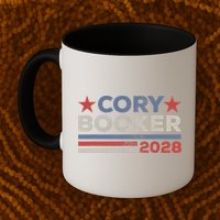Cory Booker For President 2028 Retro Cory Booker 2028  Mug