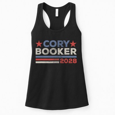Cory Booker For President 2028 Retro Cory Booker 2028  Womens Tank Top