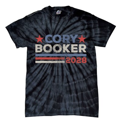 Cory Booker For President 2028 Retro Cory Booker 2028  Tie-Dye T-Shirt