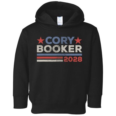 Cory Booker For President 2028 Retro Cory Booker 2028  Toddler Hoodie
