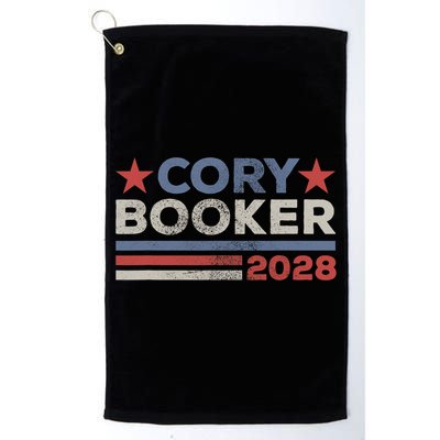 Cory Booker For President 2028 Retro Cory Booker 2028  Golf Towel