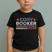 Cory Booker For President 2028 Retro Cory Booker 2028  Toddler T-Shirt