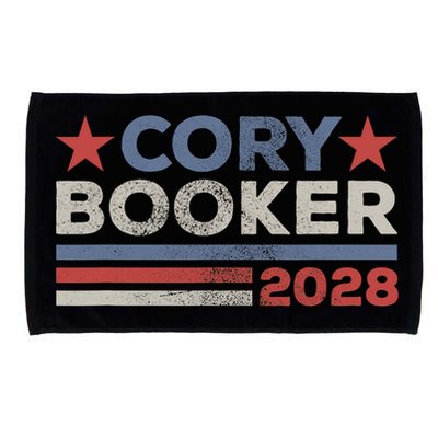 Cory Booker For President 2028 Retro Cory Booker 2028  Microfiber Hand Towel