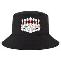 Cartoon Bowling Funny Scared Bowling Pins Cool Comfort Performance Bucket Hat