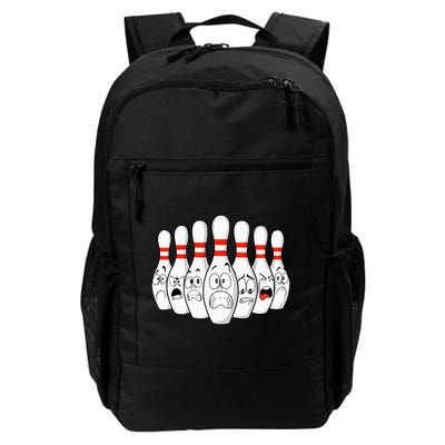Cartoon Bowling Funny Scared Bowling Pins Backpack