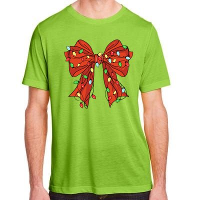 Christmas Bow Festive Holiday Adult ChromaSoft Performance T-Shirt