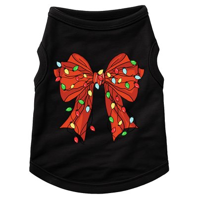 Christmas Bow Festive Holiday Doggie Tank