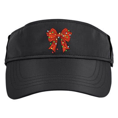 Christmas Bow Festive Holiday Adult Drive Performance Visor
