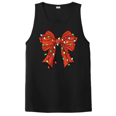 Christmas Bow Festive Holiday PosiCharge Competitor Tank