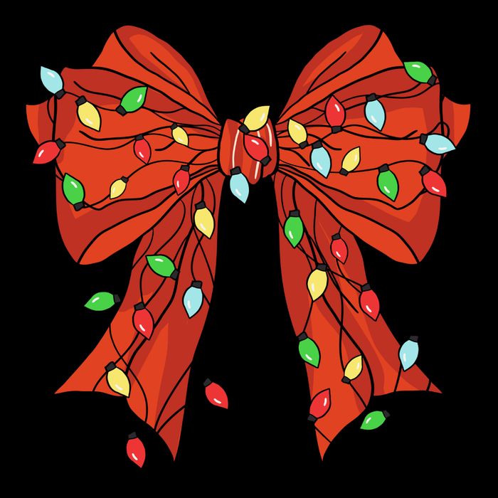 Christmas Bow Festive Holiday Kids T-Shirt