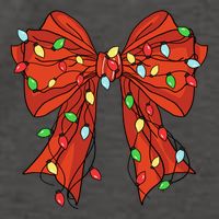 Christmas Bow Festive Holiday Vector Backpack