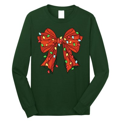 Christmas Bow Festive Holiday Long Sleeve Shirt