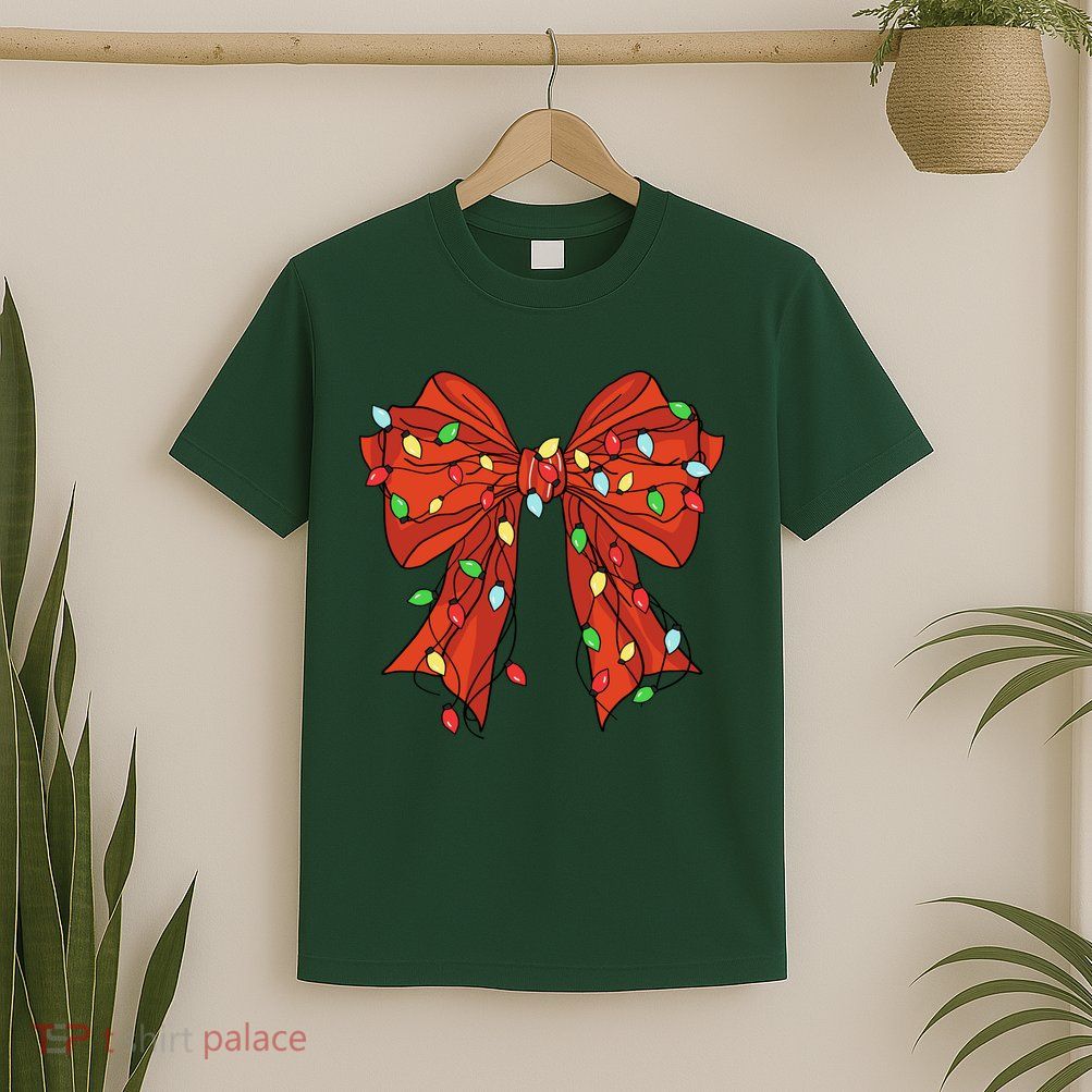 Christmas Bow Festive Holiday T-Shirt