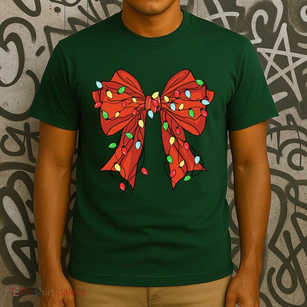 Christmas Bow Festive Holiday T-Shirt