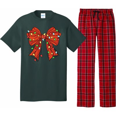 Christmas Bow Festive Holiday Pajama Set