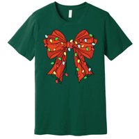 Christmas Bow Festive Holiday Premium T-Shirt