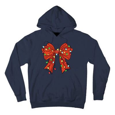 Christmas Bow Festive Holiday Tall Hoodie