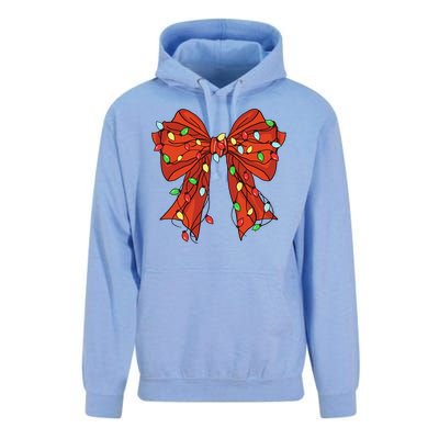 Christmas Bow Festive Holiday Unisex Surf Hoodie