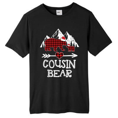 Cousin Bear Funny Gift Red Buffalo Plaid Grandma Bear Pajama Gift Tall Fusion ChromaSoft Performance T-Shirt