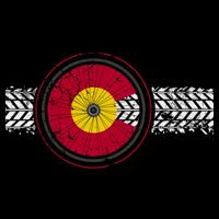 Colorado Bike Flag Mountain Bike Biking Cyclist Cycling Backpack