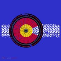 Colorado Bike Flag Mountain Bike Biking Cyclist Cycling T-Shirt