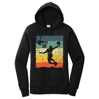 Cool Basketball For Women Vintage Basketball Player Women's Pullover Hoodie