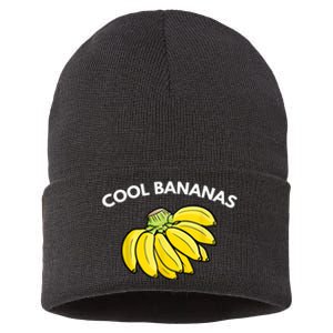 Cool Bananas| Funny Fruit Pun | Banana Sustainable Knit Beanie