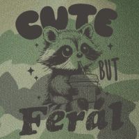 Cute But Feral Funny Racoon With Glasses  Legacy Tie Dye Trucker Hat