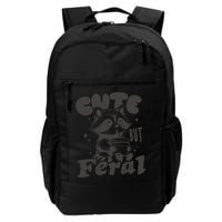 Cute But Feral Funny Racoon With Glasses  Backpack