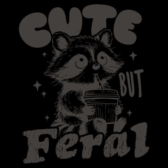 Cute But Feral Funny Racoon With Glasses  Backpack
